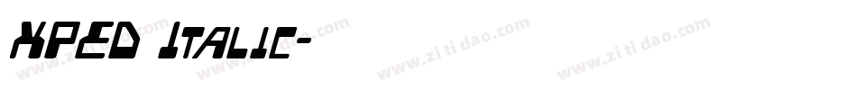 XPED Italic字体转换